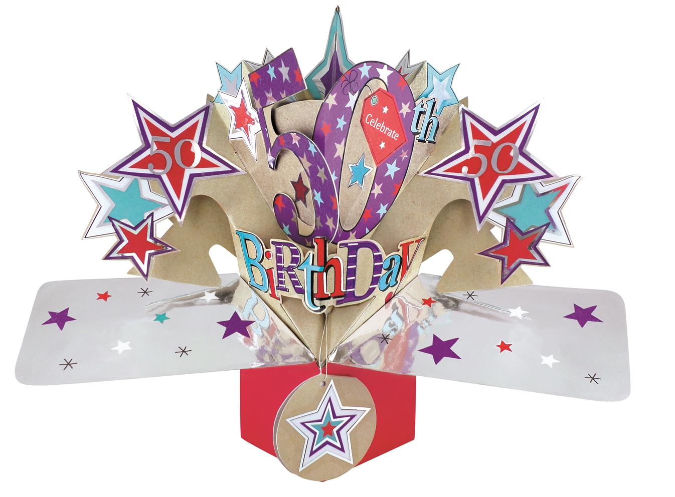 50th Birthday - Pop Up Card - POP151