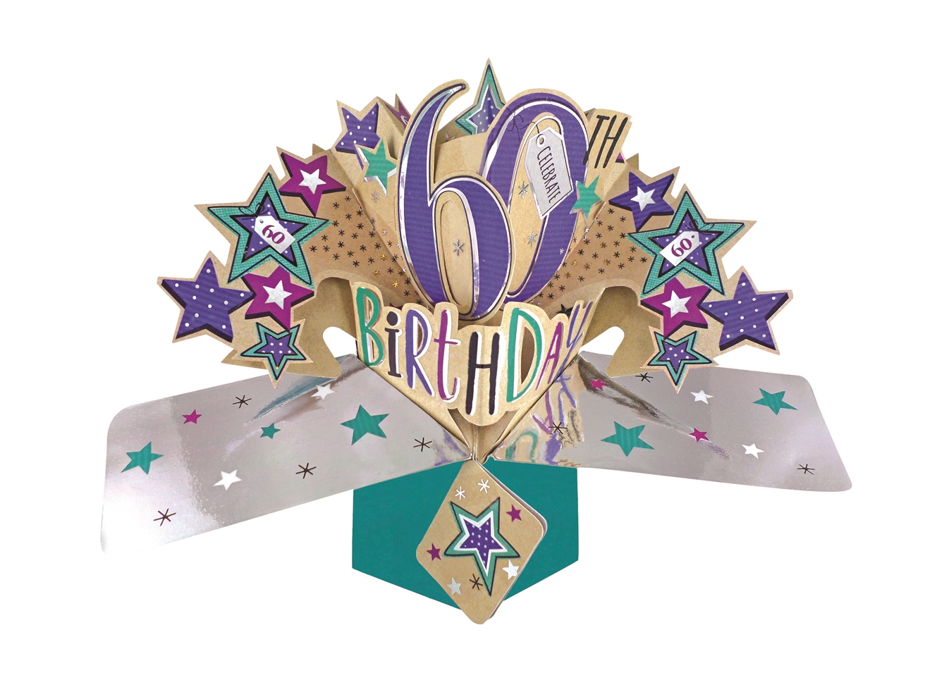 60th Birthday - Pop Up Card - POP152
