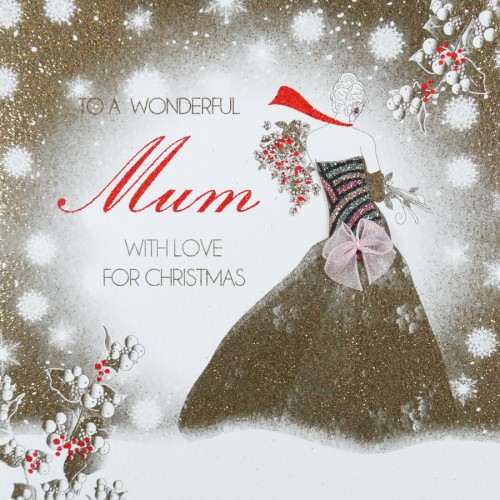 To a Wonderful Mum -  Handmade Christmas Card  -  ACV19