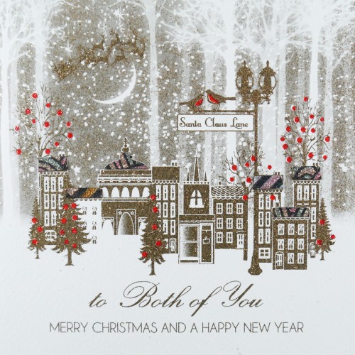 To Both Of You With Love / Merry Christmas -  Handmade Christmas Card  -  ACV28