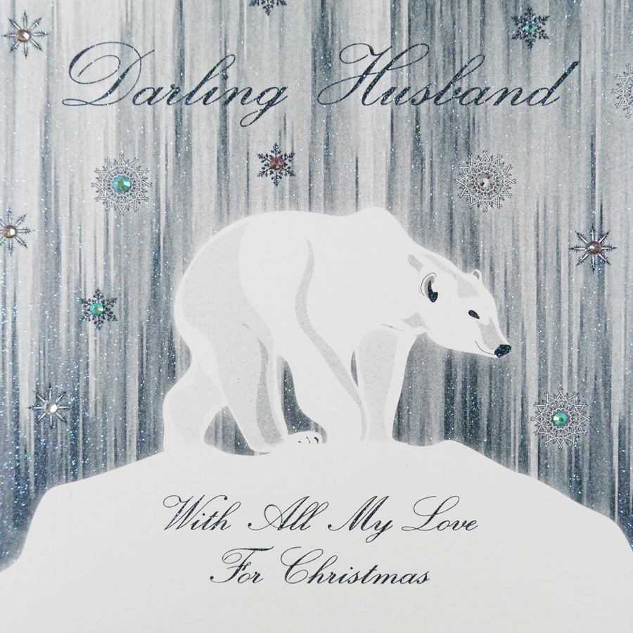 Darling Husband With All My love For Christmas - Handmade Christmas Card / CYM14