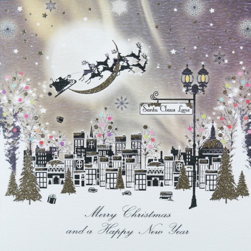 Merry Christmas / Happy New Year  - Boxed Christmas Cards  ( 6 Per Box )  GLB2