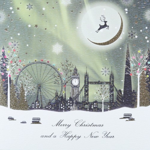 Merry Christmas / Happy New Year  - Boxed Christmas Cards  ( 6 Per Box )  GLB8