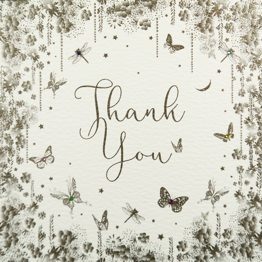 Thank You - Handmade Greeting Card / GSM29 - Tilt Art