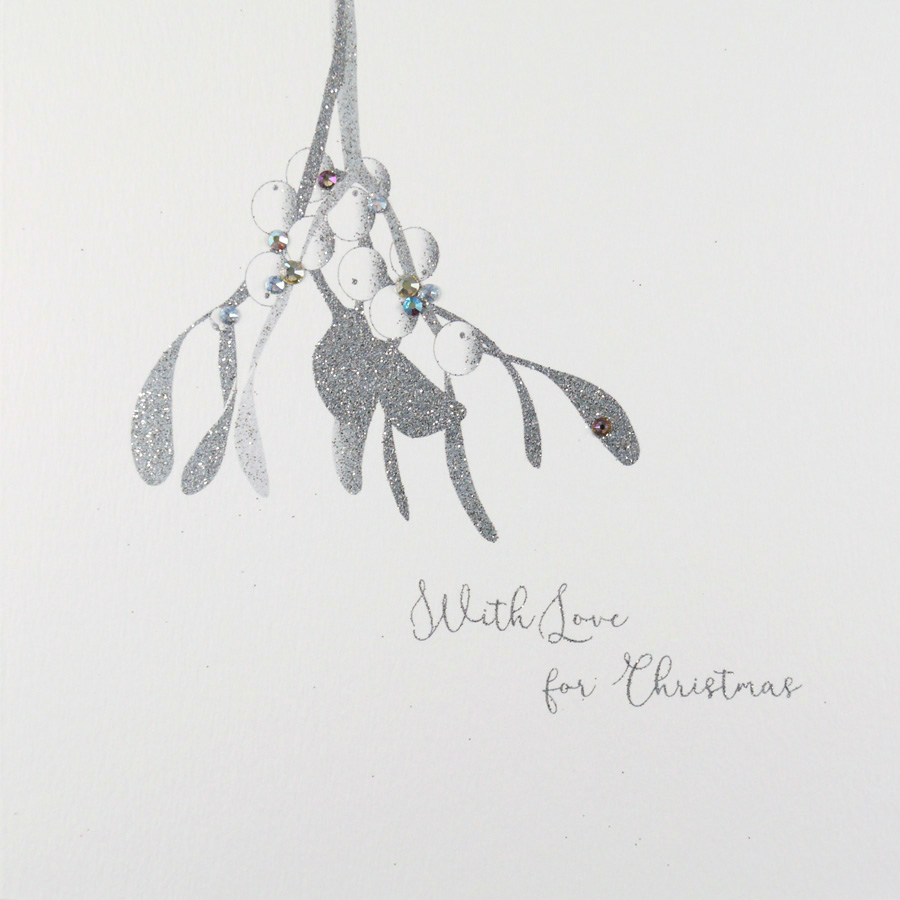With Love For Christmas - Handmade Open Christmas Card / IC7