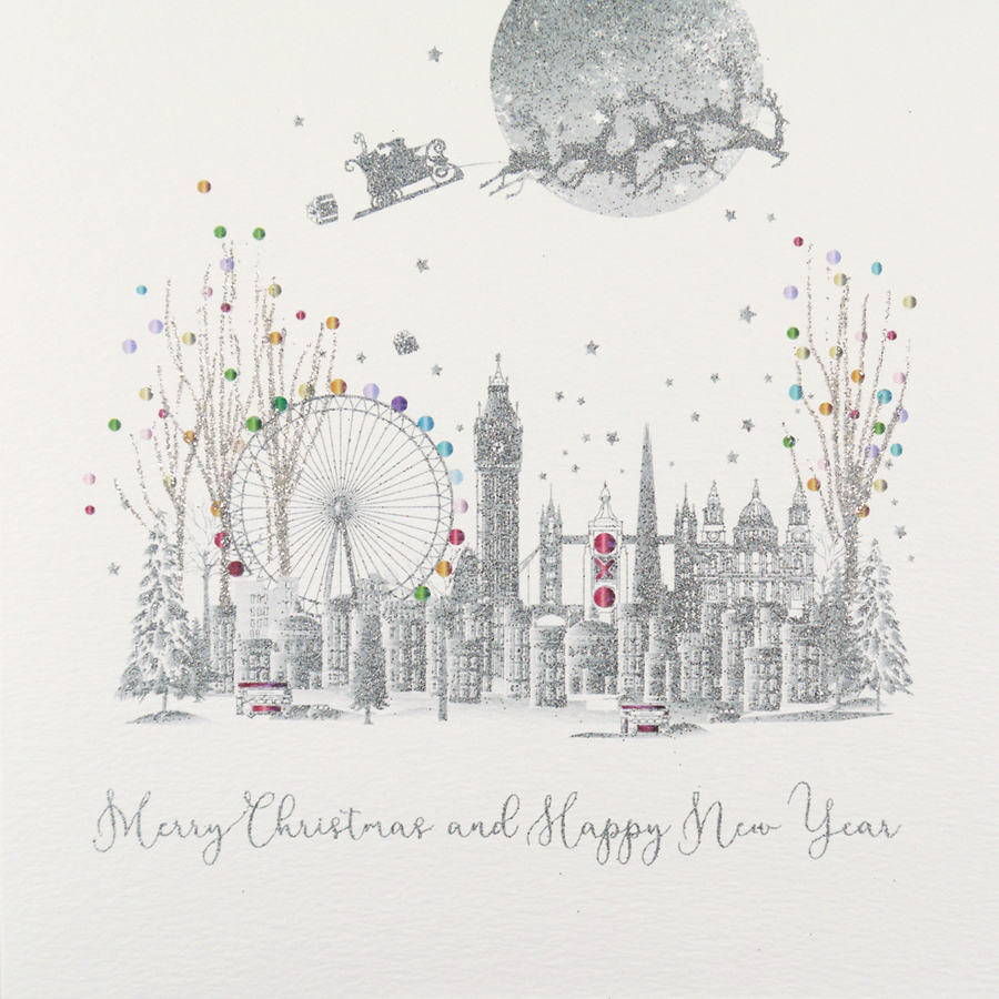 Merry Christmas / Happy New Year - Boxed Christmas Cards ( 6 Per Box ) ICB2