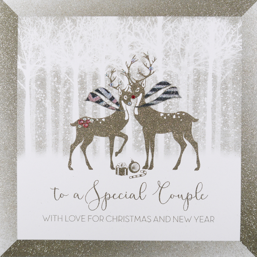 To a Special Couple - Large Handmade Christmas Card - ICL12