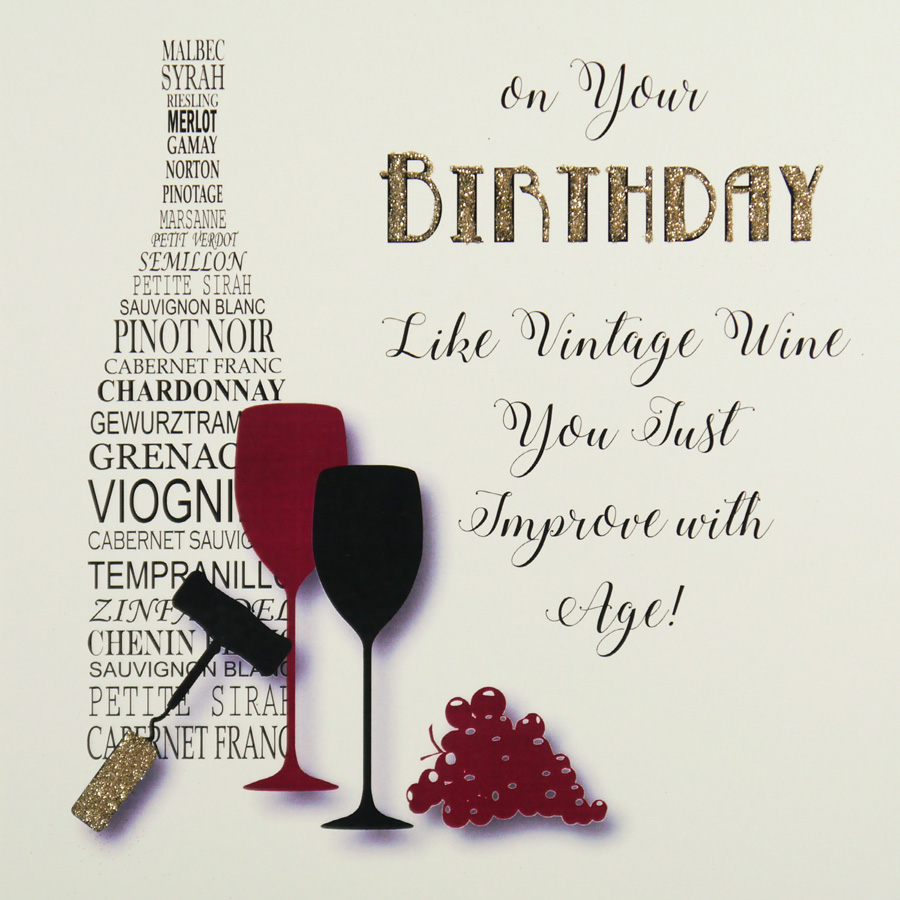 You Just Improve With Age - Quality Open Birthday Card / MRF17