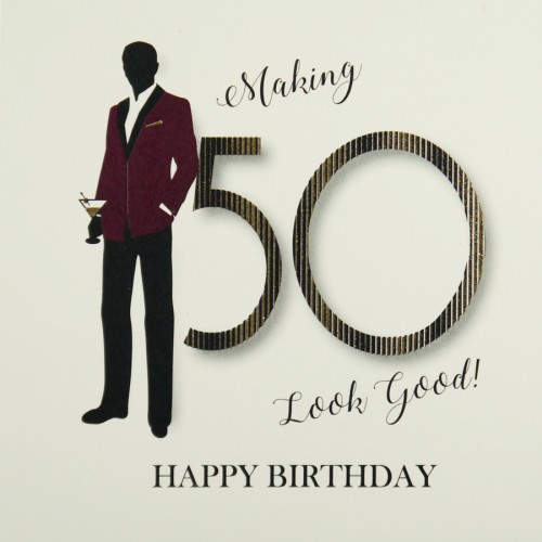 Making 50 Look Good  -  Quality 50th Birthday Card  / MRF8