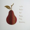 To The Perfect Pair !  -  Handmade Ruby Anniversary Card  /  NE15