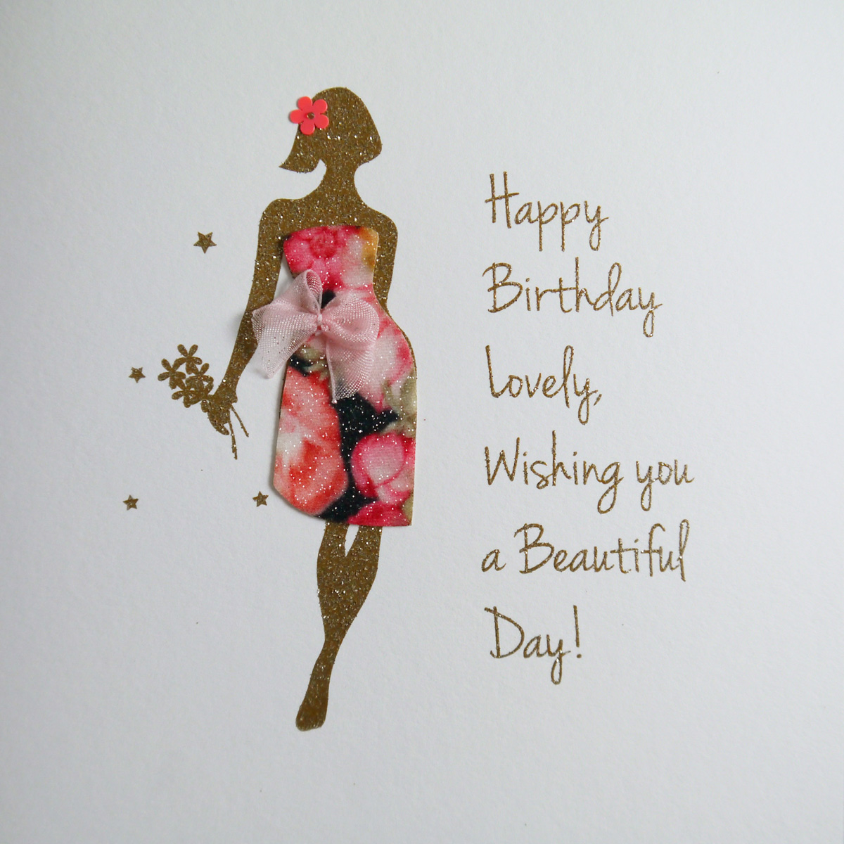 Wishing You a Beautiful Day ! - Handmade Open Birthday Card / NE43 ...