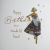 To a Wonderful Friend -  Handmade Birthday Card  /  NE49
