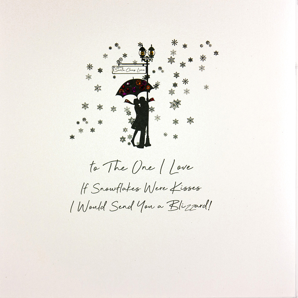 To The One I Love - Large Handmade Christmas Card / DRL9