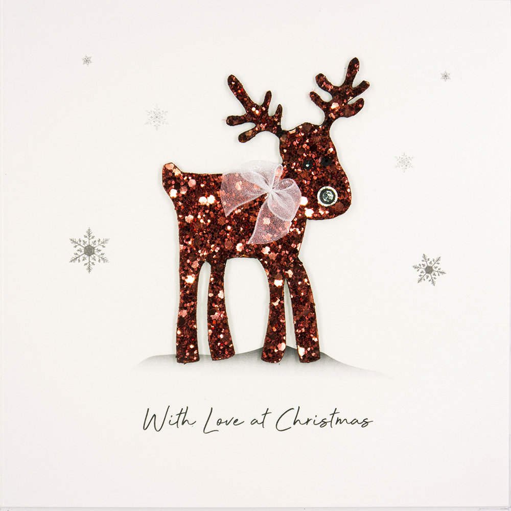 With Love At Christmas - Handmade Open Christmas Card / RA3