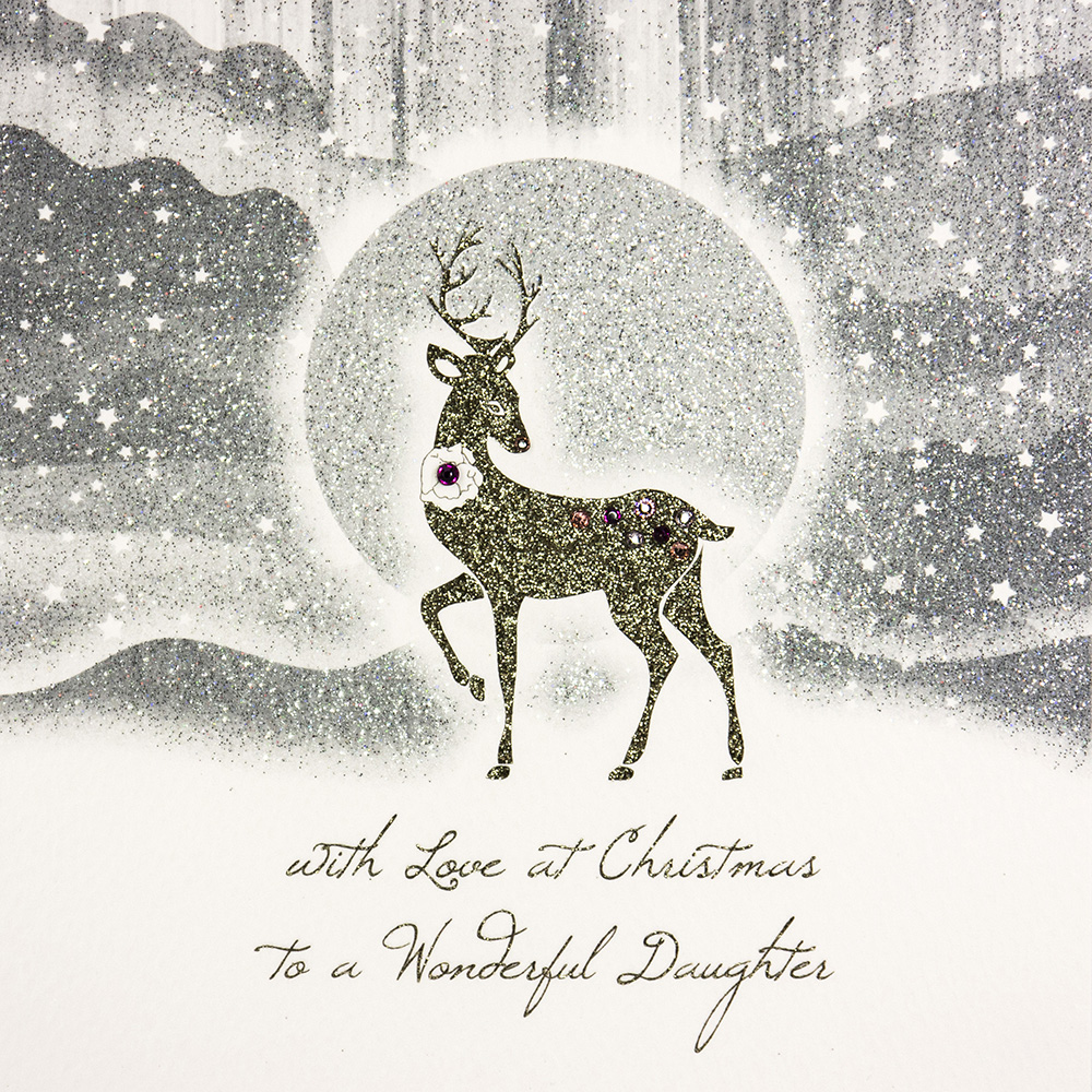 To A Wonderful Daughter - Handmade Christmas Card / TCF17