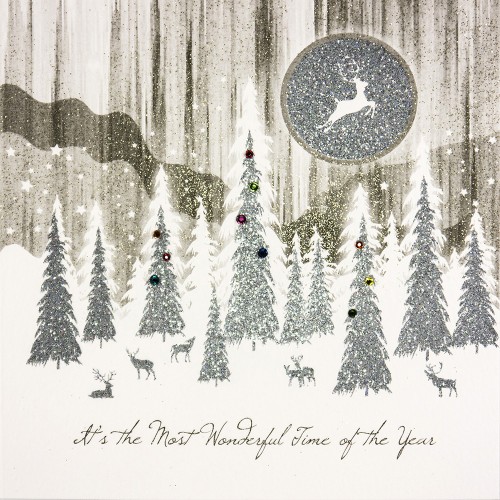 Most Wonderful Time Of The Year  -  Handmade Open Christmas Card   /  TCF7