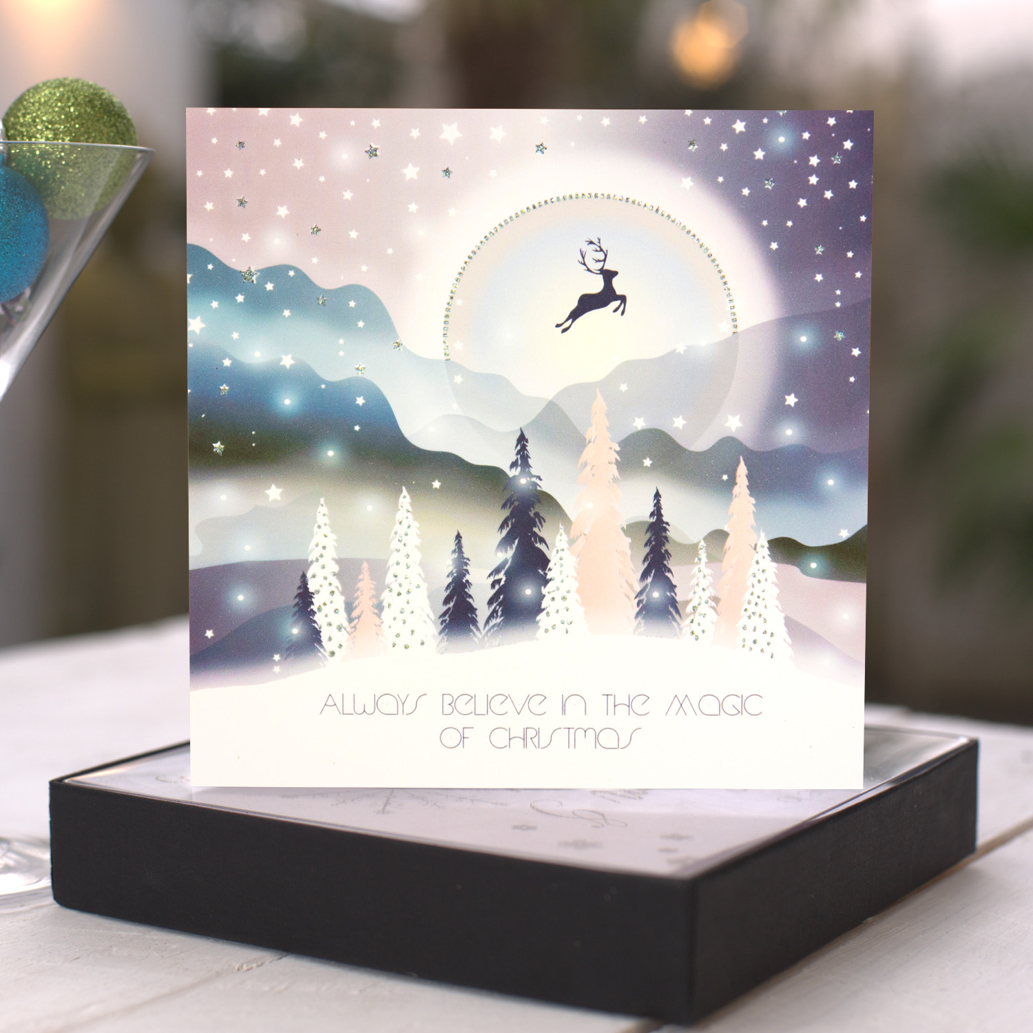 Always Believe In The Magic Of Christmas - Boxed Christmas Cards ( 6 Per Box ) / WSB7 - Image 3