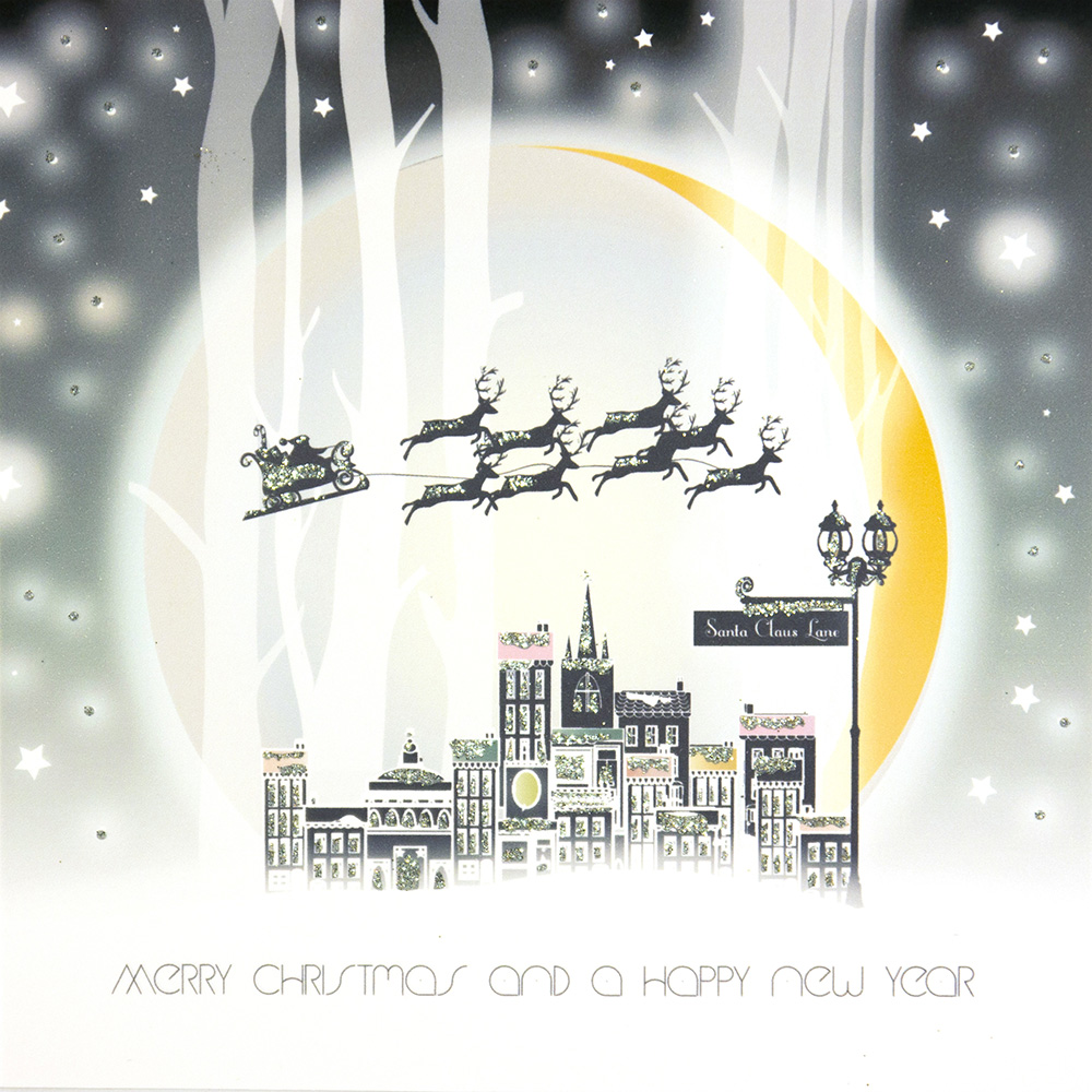 Merry Christmas & A Happy New Year - Boxed Christmas Cards ( 6 Per Box ) WSB9