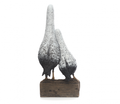 Home Birds  - Cold Cast Porcelain Sculpture By Rebecca Lardner - Image 4
