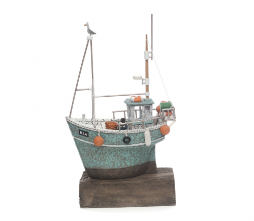 Gone Fishing  - Cold Cast Porcelain Sculpture By Rebecca Lardner - Image 4