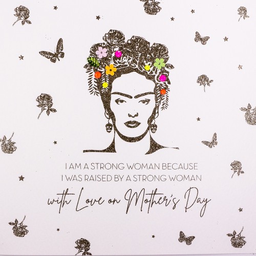 I am a Strong Woman  -  Handmade Mother's Day Card  / EM9